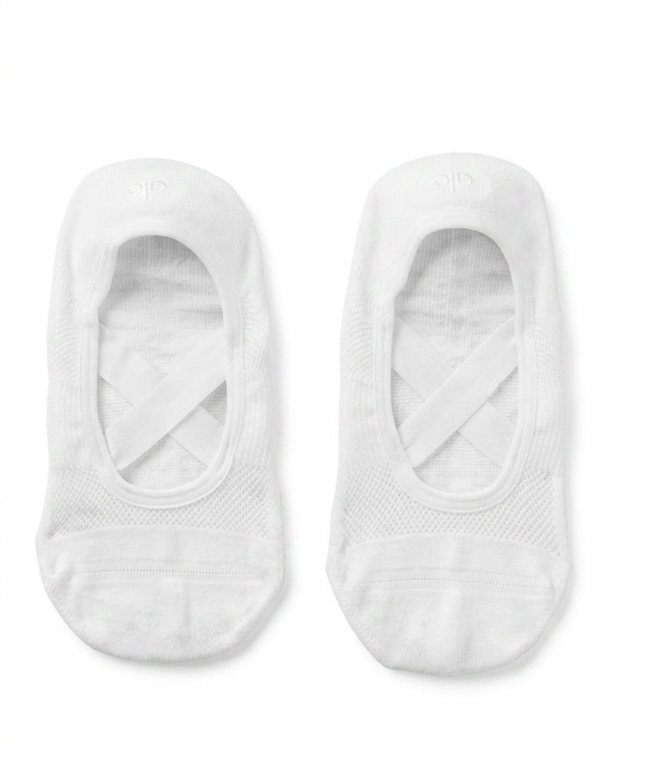 Alo white grip socks